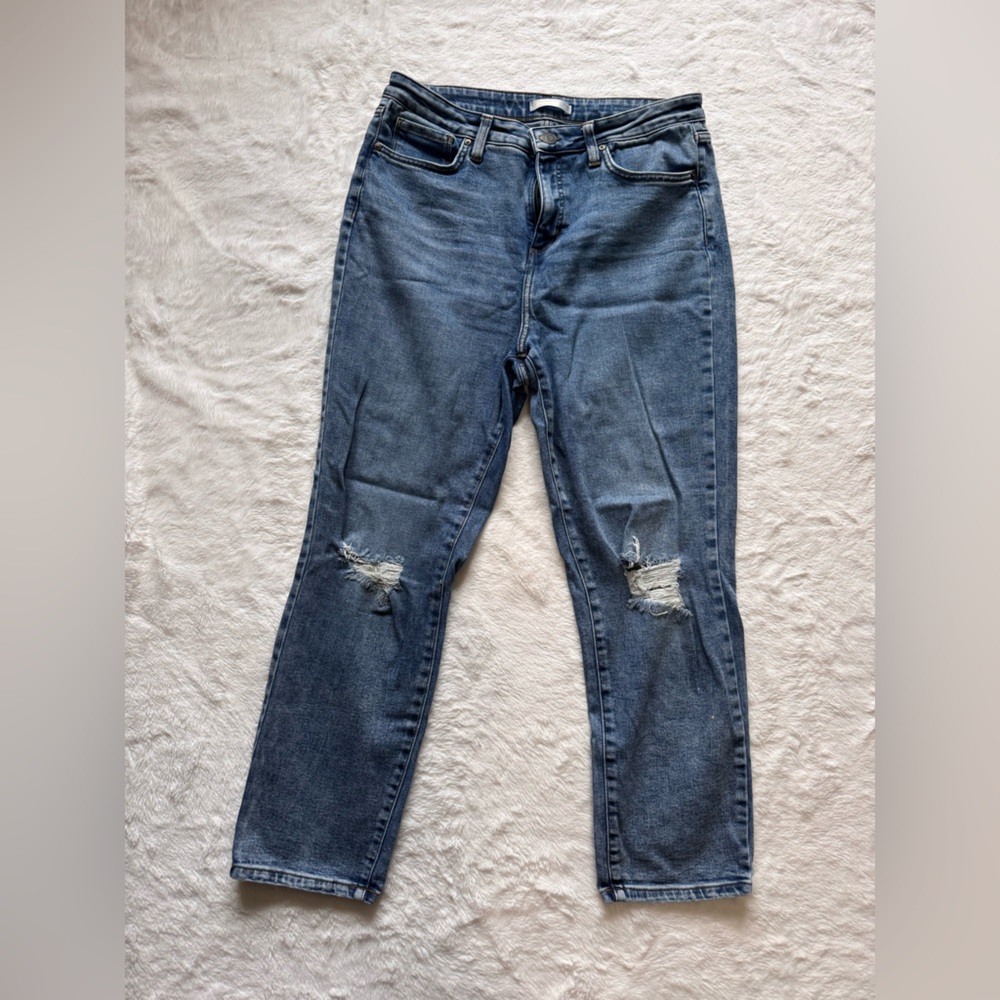 LC Lauren Conrad Ripped Blue Skinny Jeans